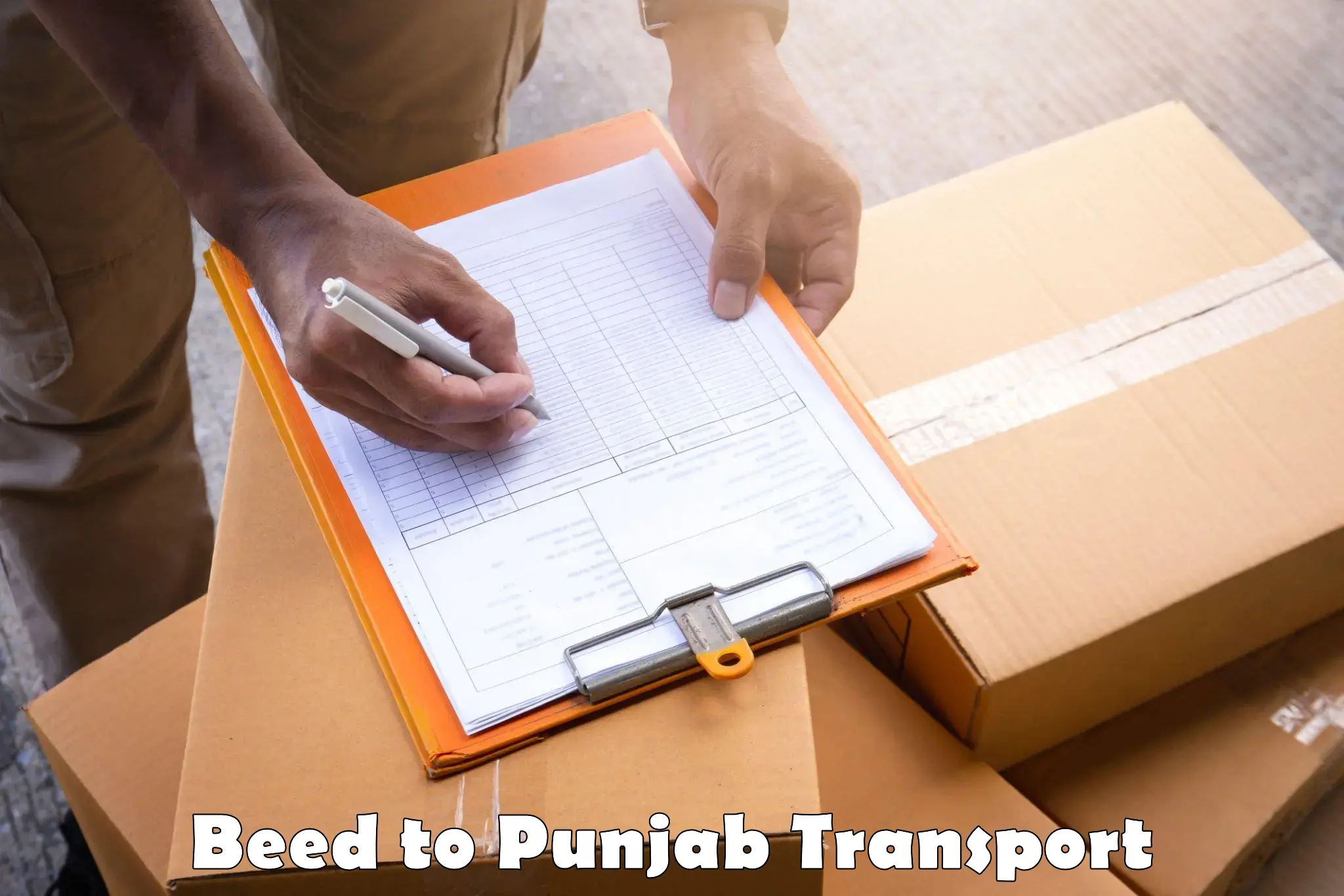 Furniture transport service Beed to Patiala