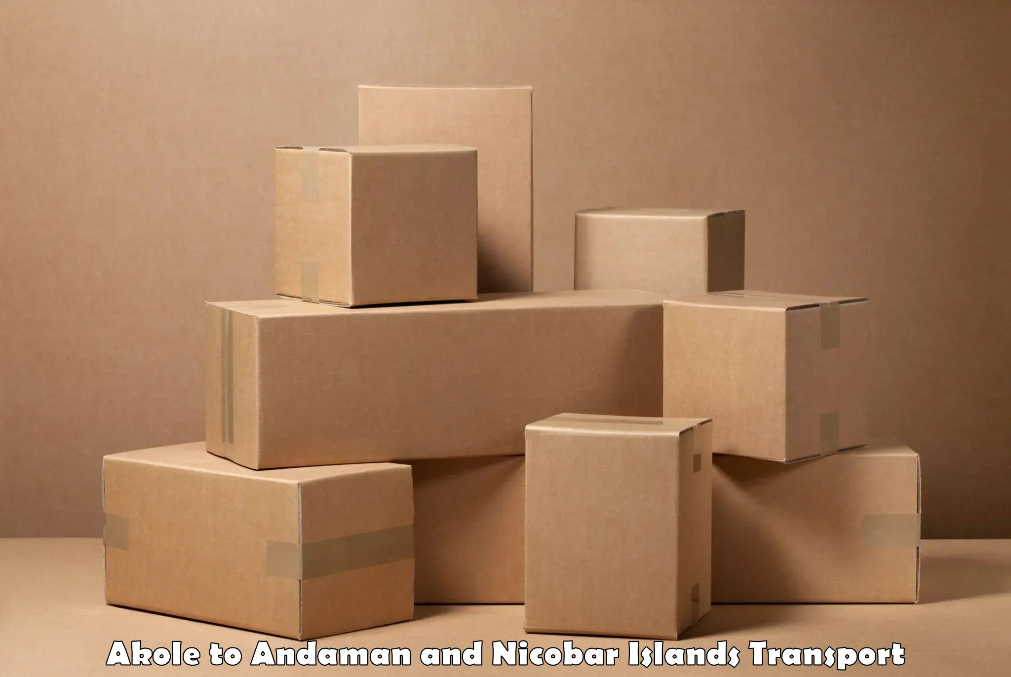 Vehicle parcel service Akole to Andaman and Nicobar Islands
