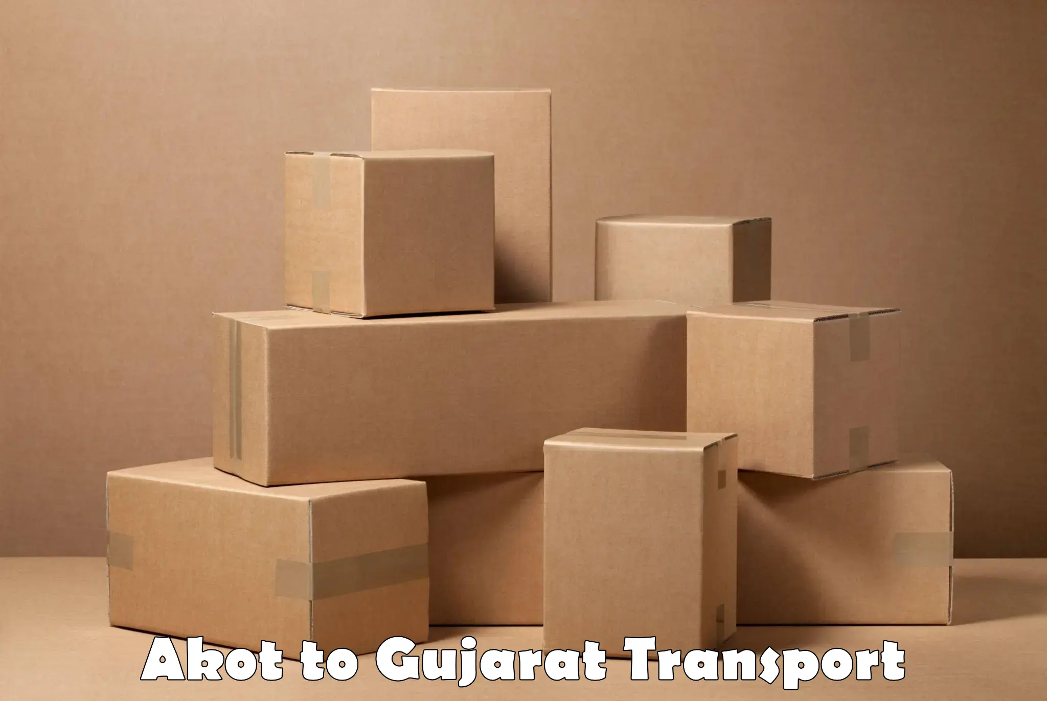 Best transport services in India Akot to Ahmedabad
