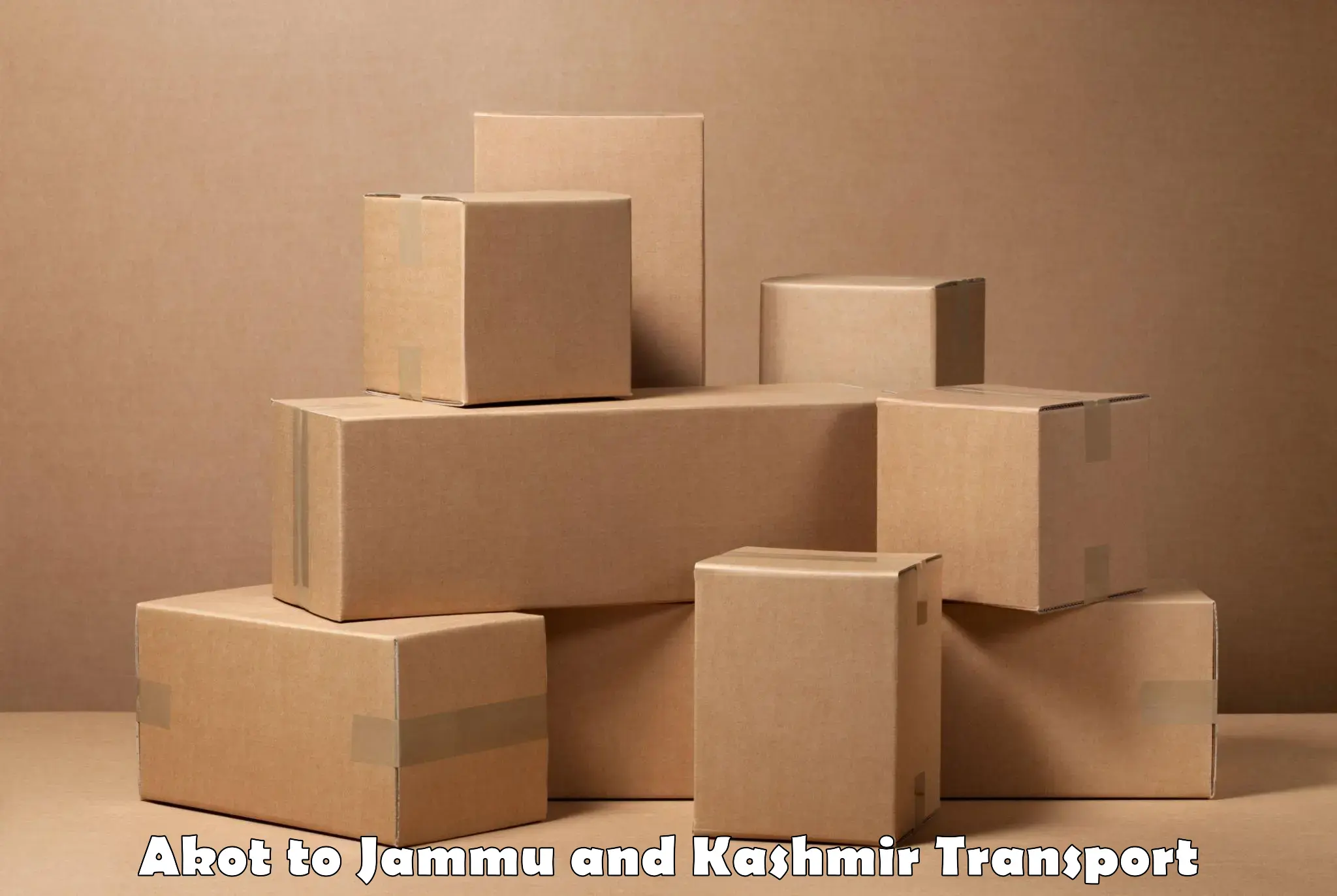 Daily parcel service transport Akot to Jammu and Kashmir