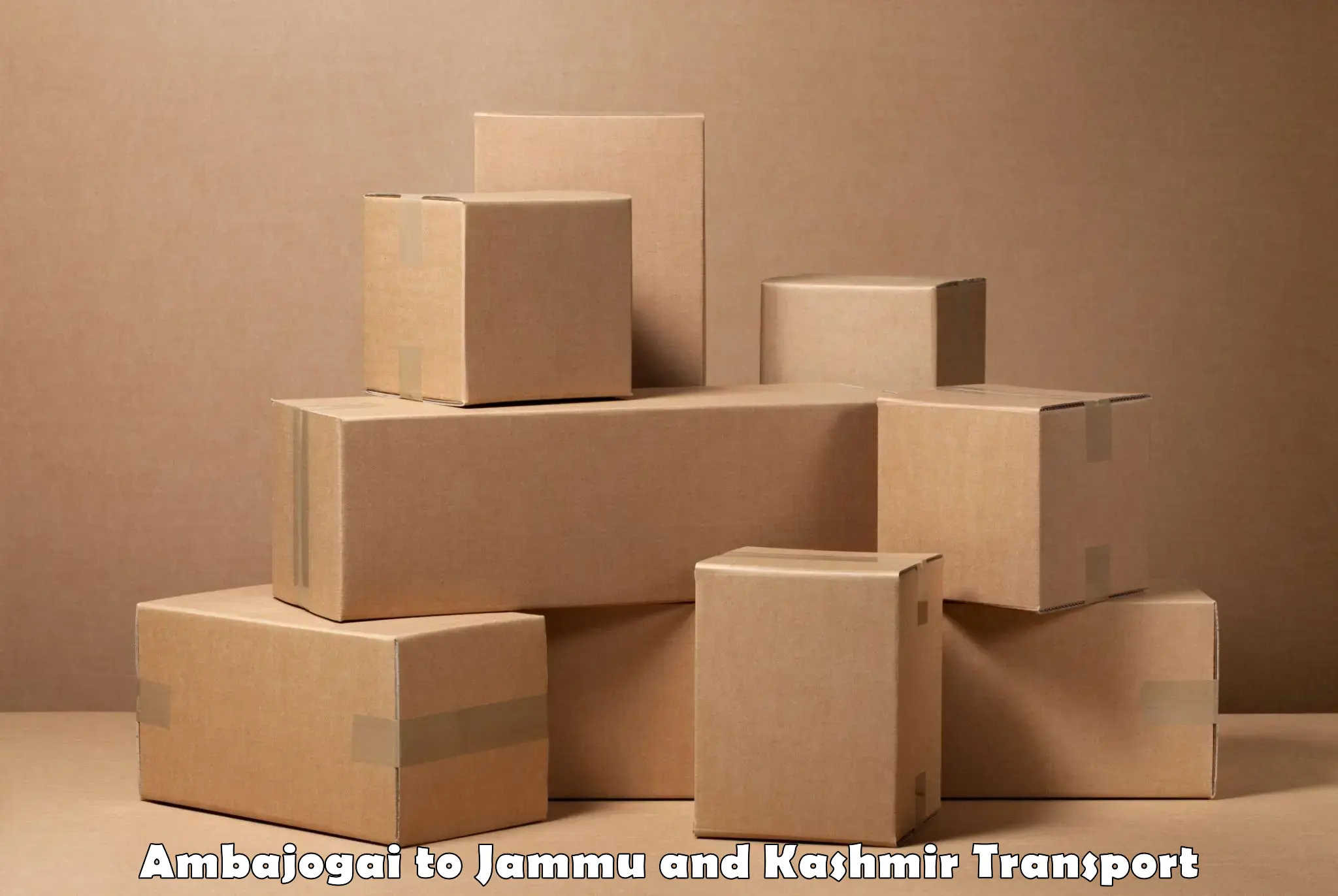Vehicle parcel service Ambajogai to Jammu