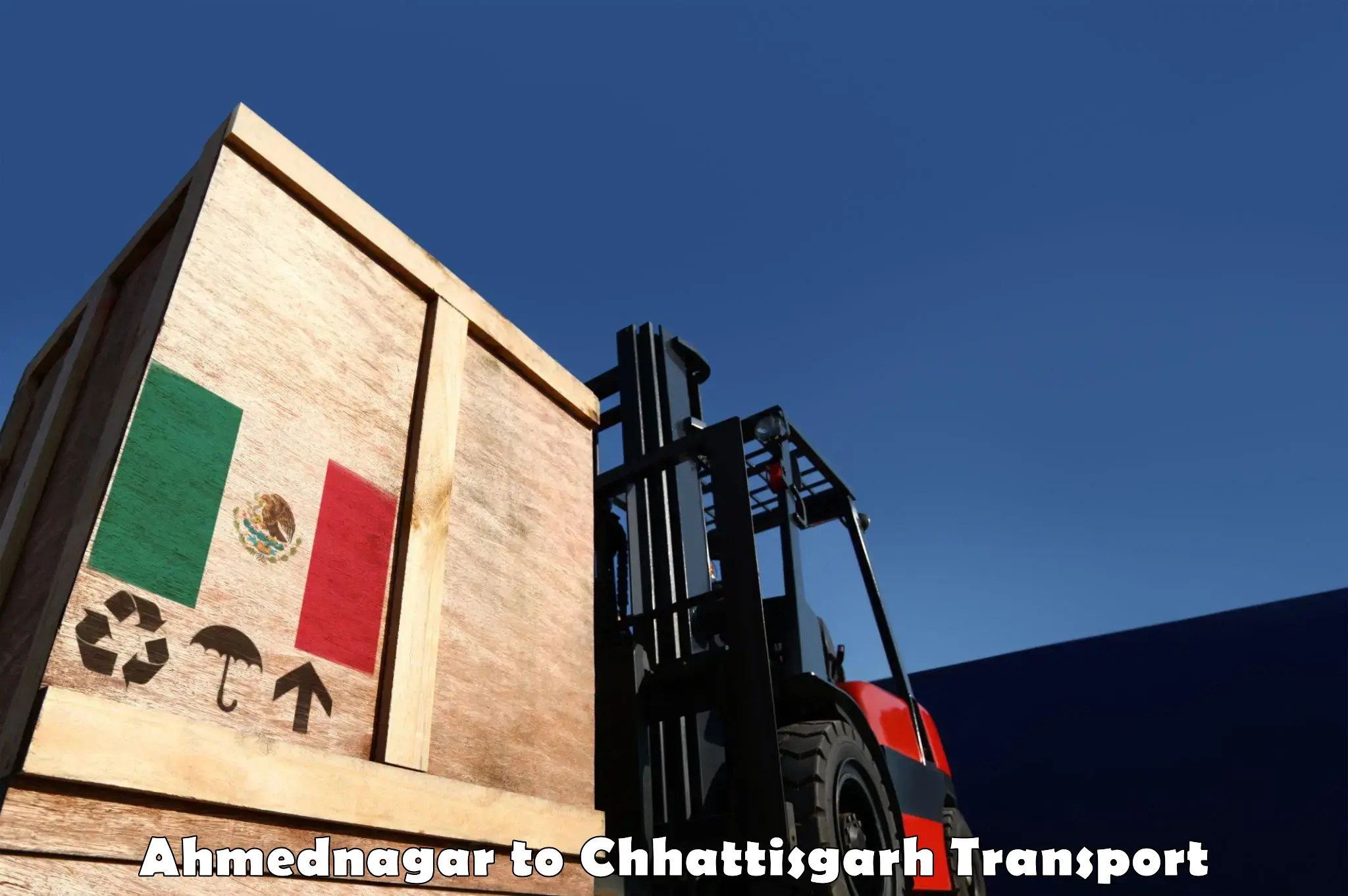 International cargo transportation services Ahmednagar to Durg