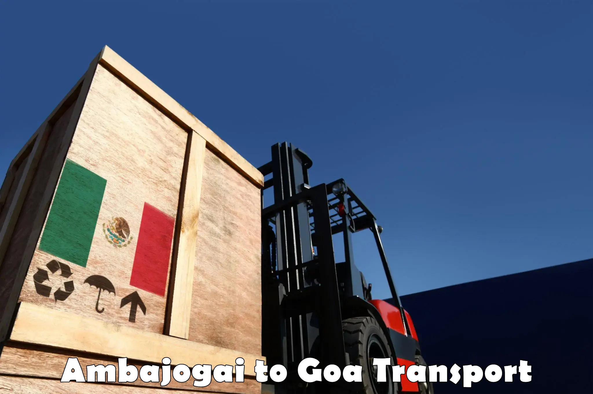 Nearest transport service Ambajogai to Margao