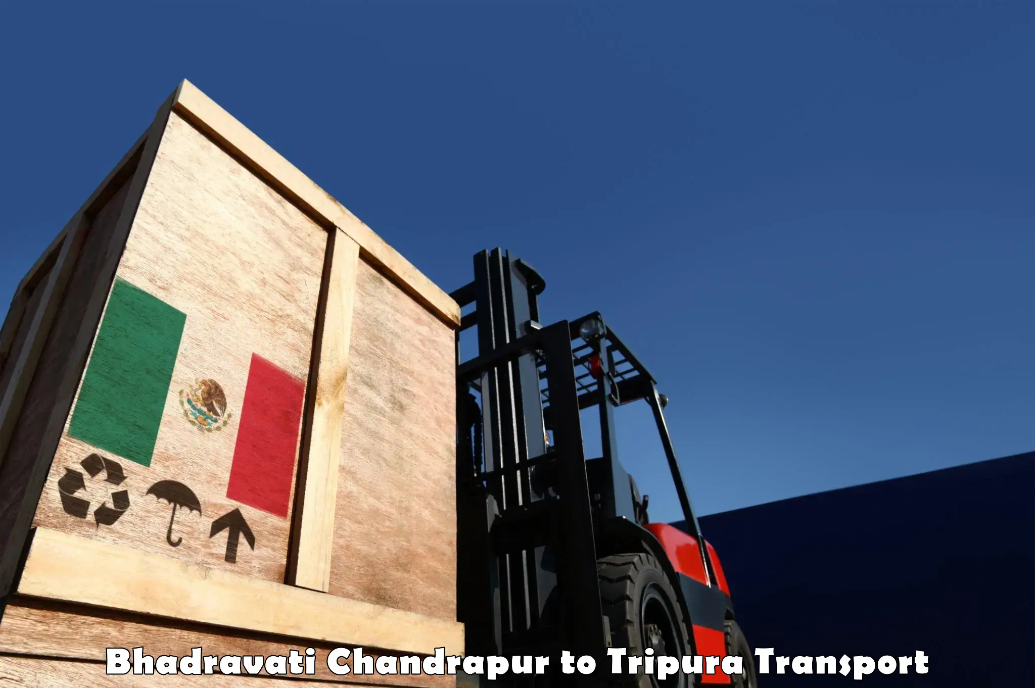 Daily parcel service transport Bhadravati Chandrapur to West Tripura