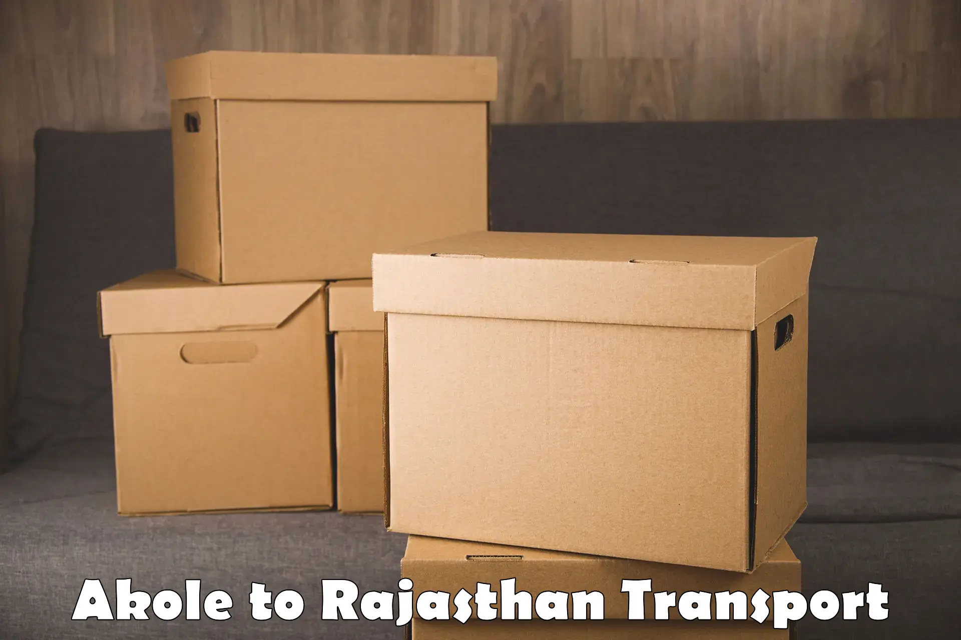 Lorry transport service Akole to Rajasthan