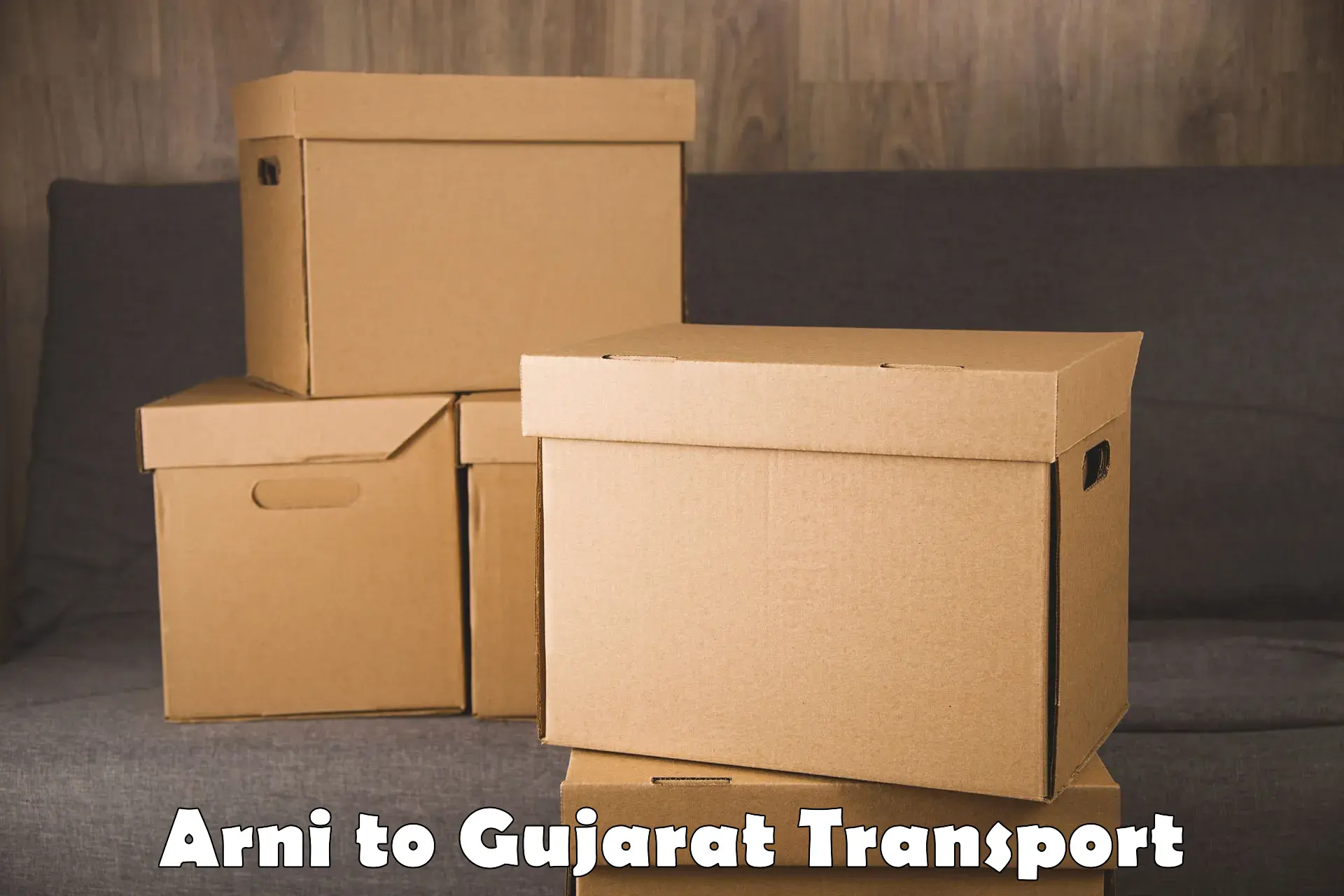 Road transport online services Arni to Gujarat