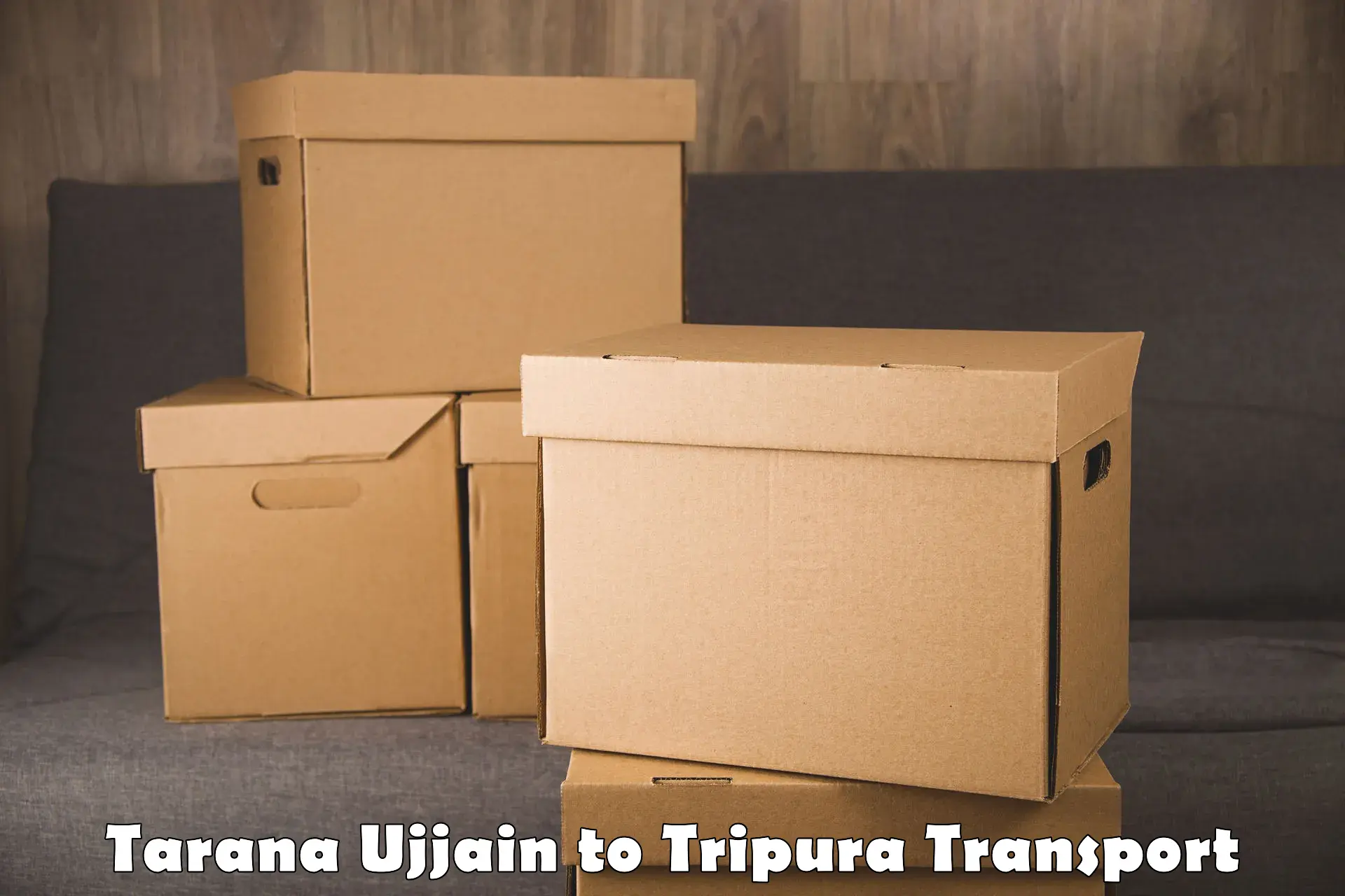 Shipping services Tarana Ujjain to Teliamura