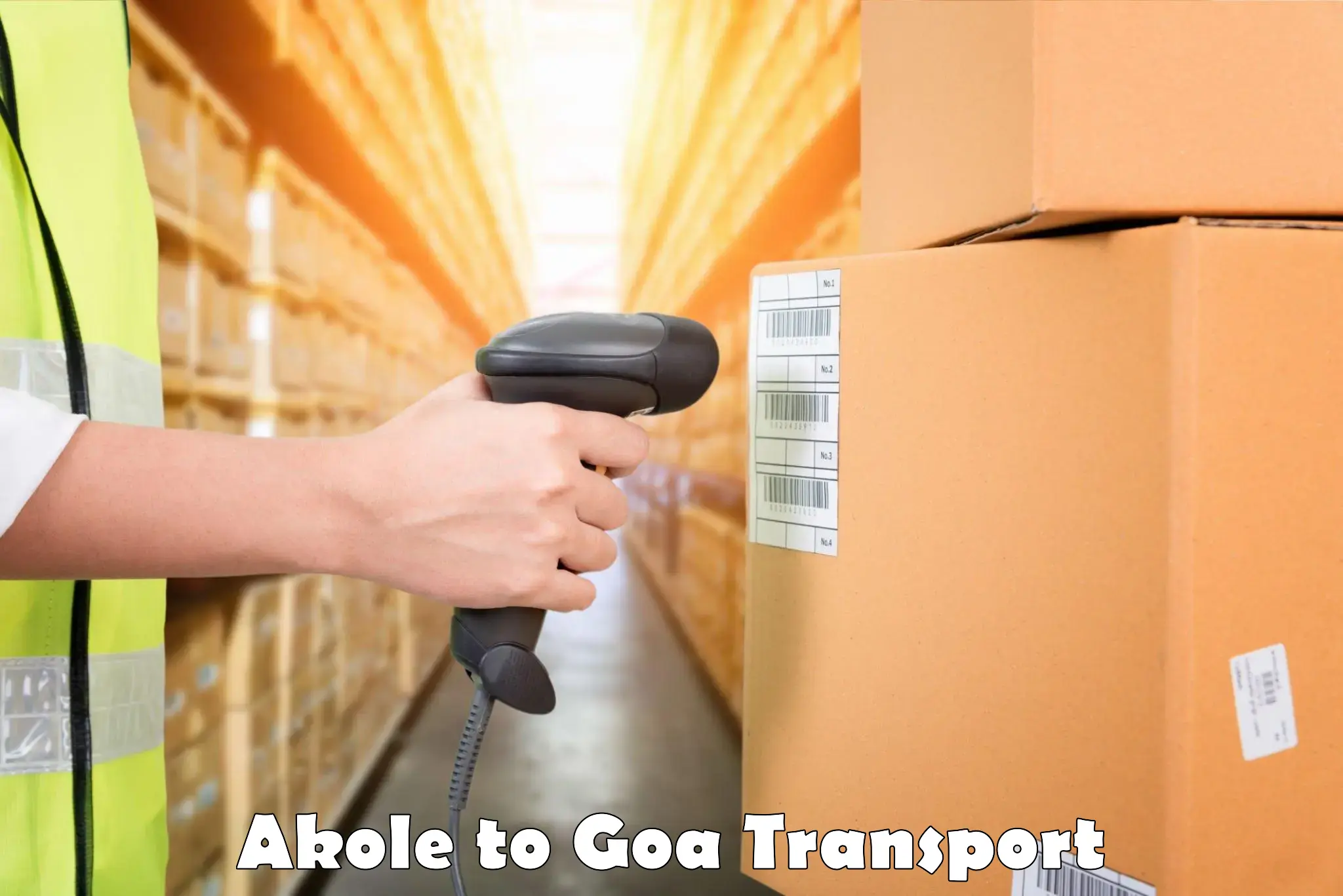 Domestic goods transportation services Akole to Mormugao Port