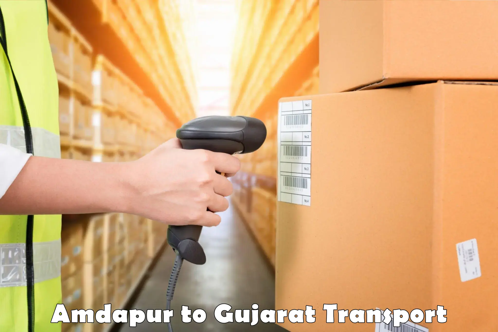 Road transport online services in Amdapur to Gandhinagar
