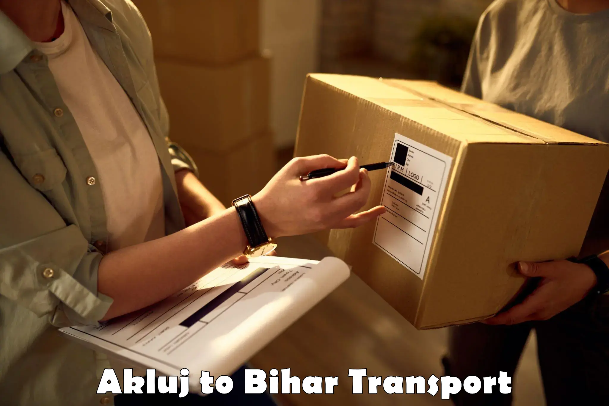 Online transport service Akluj to Raghunathpur Buxar