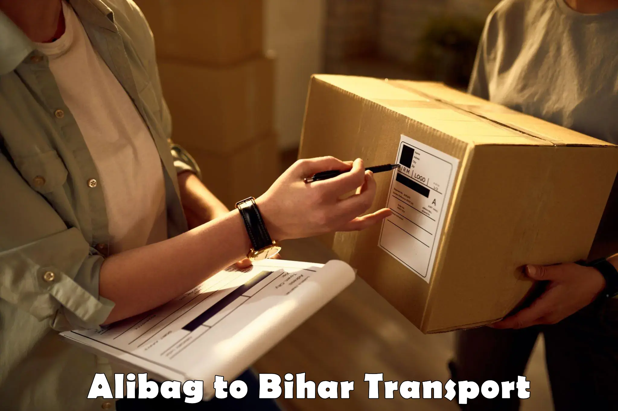 Lorry transport service Alibag to Rajgir