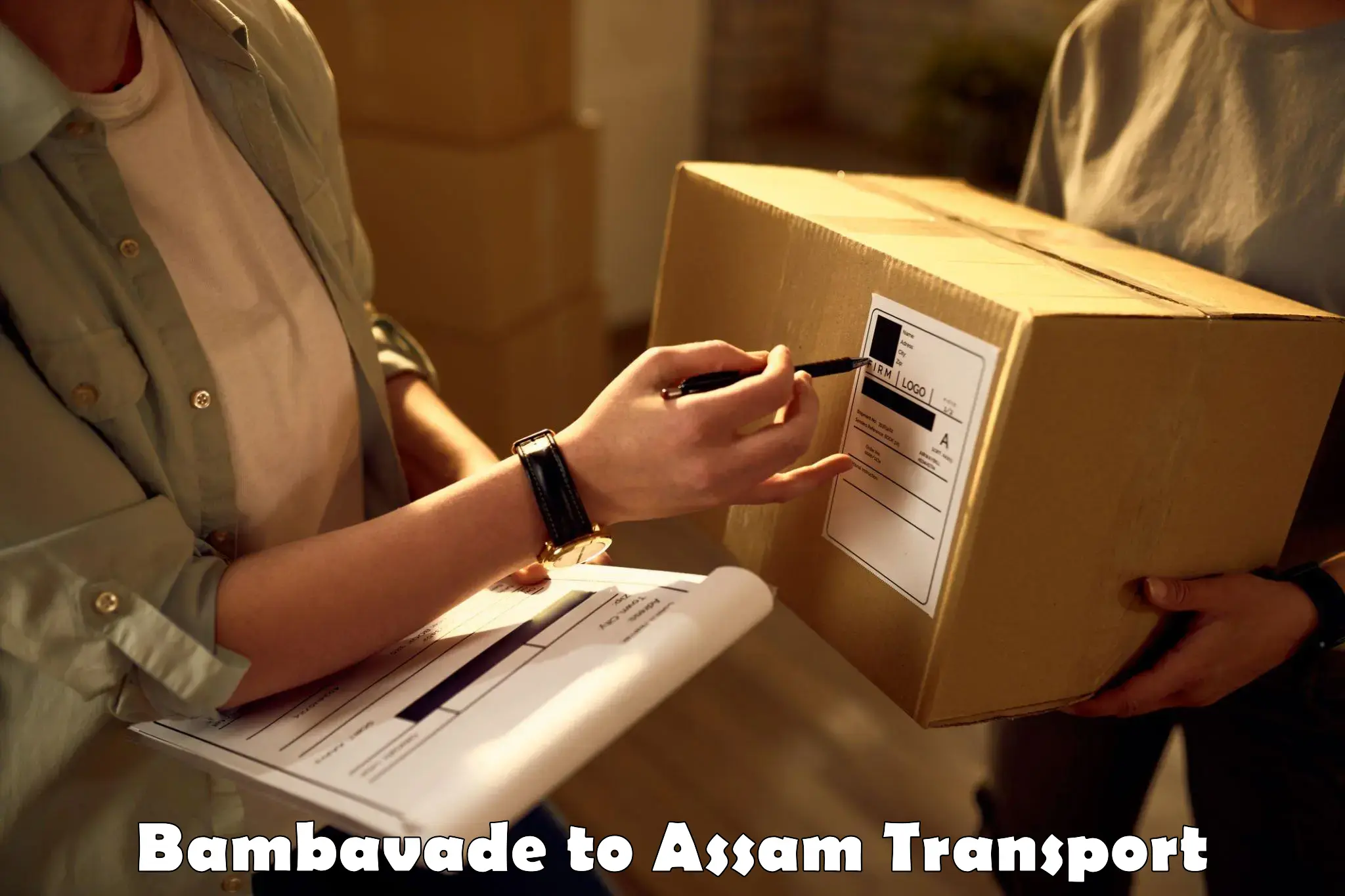 Container transportation services Bambavade to Assam