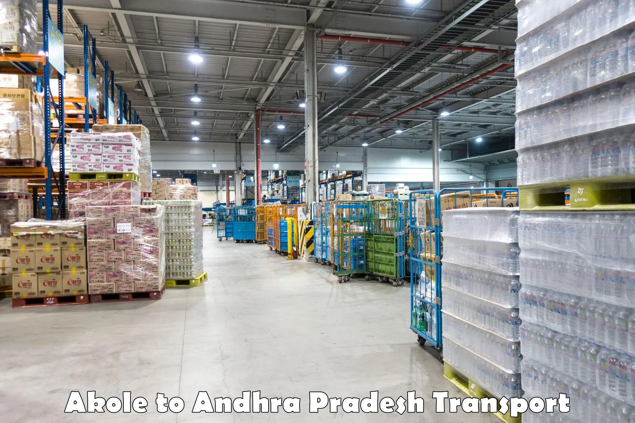 Truck transport companies in India Akole to Anakapalli