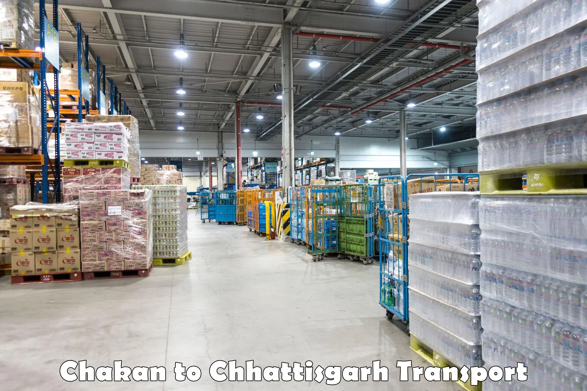 Truck transport companies in India in Chakan to Raigarh Chhattisgarh